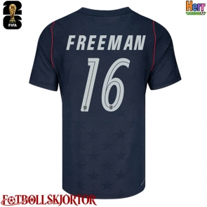Förenta stater Alex Freeman #16 Bortatröja VM 2026 Kortärmad
